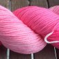 Hand Dyed Yarn - Candy Pink - Merino Wool, Fingering/Sock Yarn 100gr