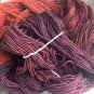 Hand Dyed Yarn -Fire Red - Merino Wool, Fingering Yarn 100gr