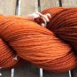 Hand Dyed Yarn -Bronze Brown Orange - Merino Wool, Fingering Yarn 100gr