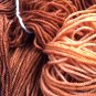Hand Dyed Yarn -Bronze Brown Orange - Merino Wool, Fingering Yarn 100gr
