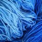 Hand Dyed Yarn - Ocean & Baby Blue - Merino Wool, Fingering 100gr