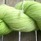 Hand Dyed Yarn - Lime Greens - Superwash Merino Wool, Fingering Yarn 100gr