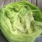 Hand Dyed Yarn - Lime Greens - Superwash Merino Wool, Fingering Yarn 100gr