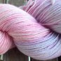 Hand Dyed Yarn - Purple Rainbow - Merino Wool, Fingering Yarn 100gr
