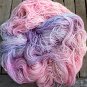 Hand Dyed Yarn - Purple Rainbow - Merino Wool, Fingering Yarn 100gr