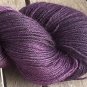 Hand Dyed Yarn - Purples in the Dark - Baby Alpaca/Mulberry Silk - Fingering Yarn 100gr