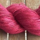Hand Dyed Yarn - Cherry Red #2 - Baby Alpaca/Silk - Fingering Yarn 100gr