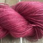 Hand Dyed Yarn - Cherry Red #2 - Baby Alpaca/Silk - Fingering Yarn 100gr