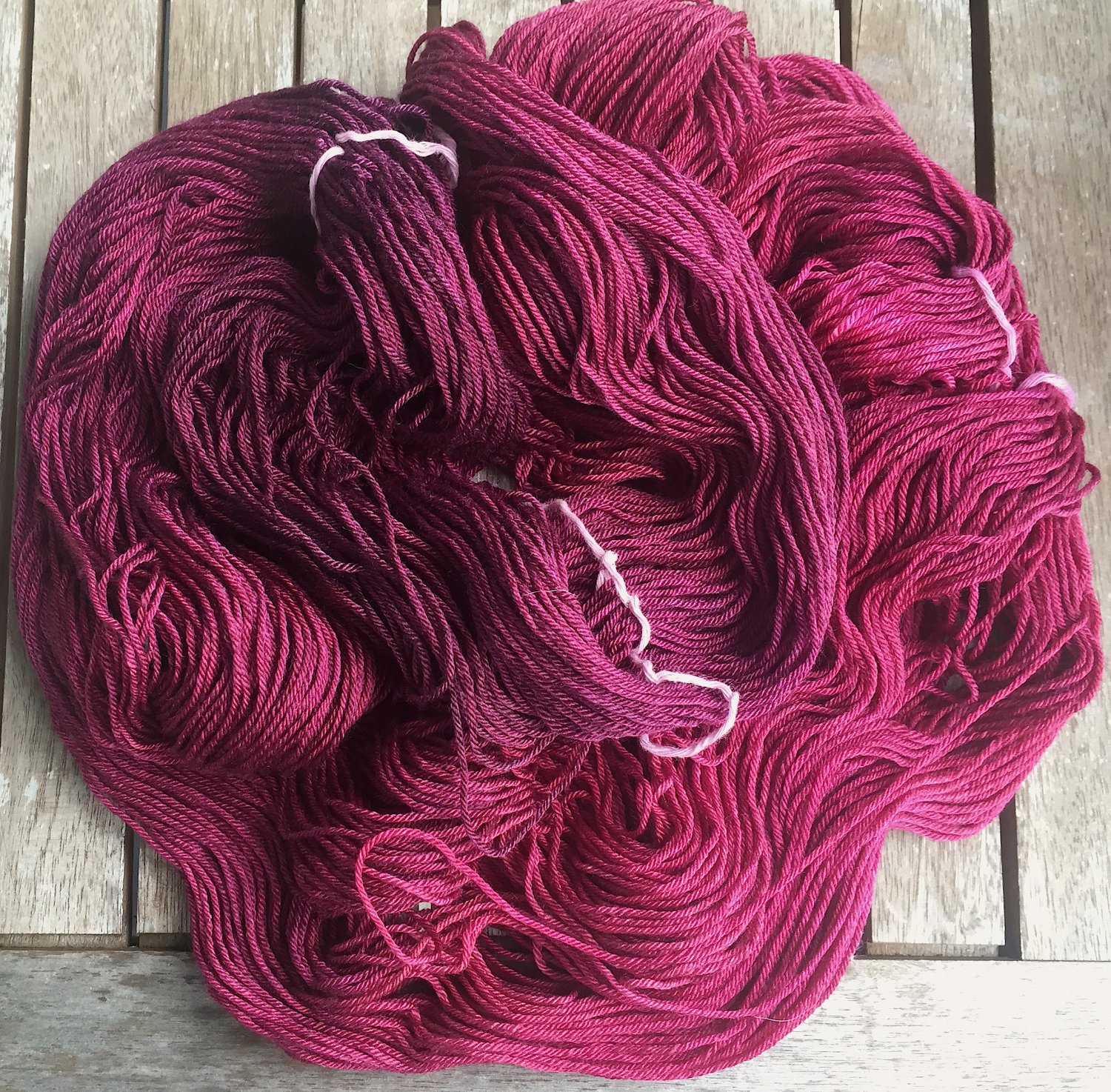 Hand Dyed Yarn Gothic Queen Merino & Mulberry Silk Fingering Yarn 100gr