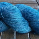 Hand Dyed Yarn - Teal - Superfine Australian Merino Wool - Fingering Yarn 100gr