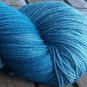 Hand Dyed Yarn - Teal - Superfine Australian Merino Wool - Fingering Yarn 100gr