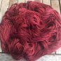 Hand Dyed Yarn - Oxblood Deep - Apaga/Mulberry Silk, Fingering Yarn 100gr