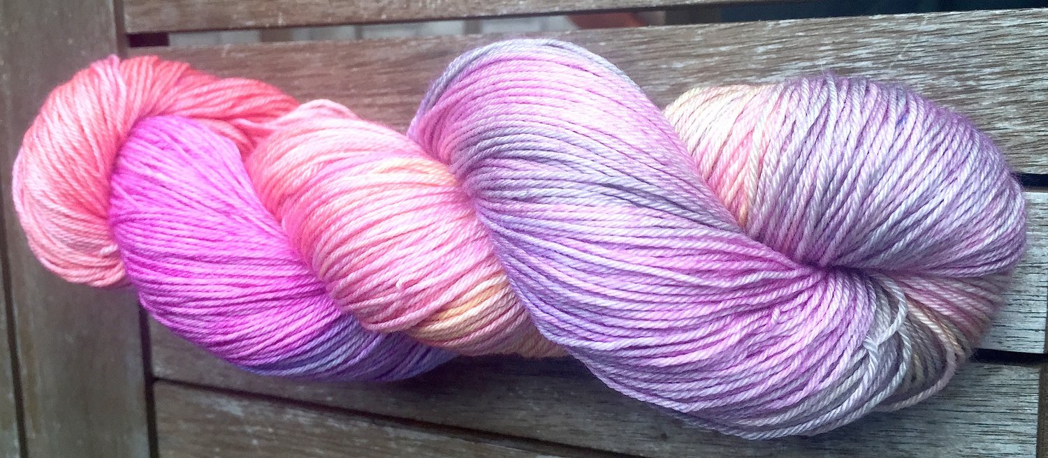 Hand Dyed Yarn - Intuitive Rainbow OOAK - Merino & Mulberry Silk