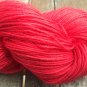 Hand Dyed Yarn - Cherry Red #3 - Baby Alpaca/Silk - Fingering Yarn 100gr