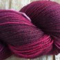 Hand Dyed Yarn - Reddish Purple- Merino Wool, Fingering