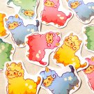 Kawaii Alpaca Stickers Pack of 12: Cute Pastel Animal Llama Planner Stickers