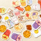 Cute Breakfast Sticker Pack of 30 - Kawaii Food Planner Stickers - Erin Condren Planner Stickers