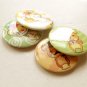 Cute Teddy Bears 2.25" Magnet Set: Kawaii Bears Fridge Magnet Set of 4