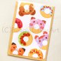 Kawaii Colorful Donuts 4x6'' Greeting Card - Kawaii Colorful Animal Doughnuts Birthday Card