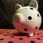 Piggy Bank: Polkadot B&W