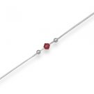 Anklet Pink Crystal