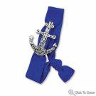 Blue Stretch Ribbon Bracelet