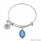 Blue Agate Bangle
