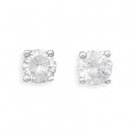 April Birthstone Stud Earrings