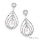 Crystal Pearl Drop Earrings
