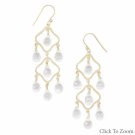 Clear Quartx Chandelier Earrings