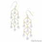 Clear Quartx Chandelier Earrings