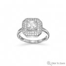 Square CZ Ring