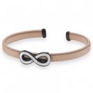 Rose Gold Plated Infinity Cuff Bracelet