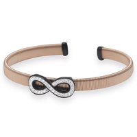Rose Gold Plated Infinity Cuff Bracelet