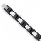 Tungsten White & Carbide Bracelet