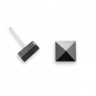 Ceramic Stud Pyramid Earrings