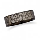 Black Celtic Tungsten Ring