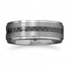 Tungsten Ring w/carbon center