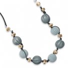 Multi Bead Satin Necklace