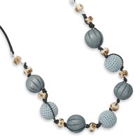 Multi Bead Satin Necklace