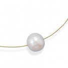 16" 24 Karat Gold Plated w/ FW Cultured Pearl