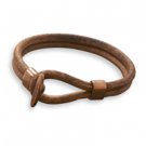 9" Leather & Copper Bracelet