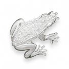 Swarovski Frog Pin