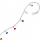 Multi Color Glass Bead Anklet