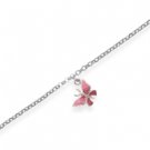 Pink Butterfly Anklet