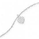Swarovski Crystal Heart Anklet