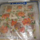 Vintage Trio 3 Needlepoint Tapestry Floral Kit 1821 New Old Stock 14 x 14