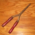Vintage 8" Long Wood Handled Hair Curling/Crimping Iron