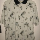 Men's Natural Issue Golf Collection Large Polo Shirt Golf Patterns Multi-Color