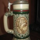 VINTAGE (1978) AVON LIDDED BEER STEIN - NUMBERED - RAINBOW TROUT/ENGLISH SETTER